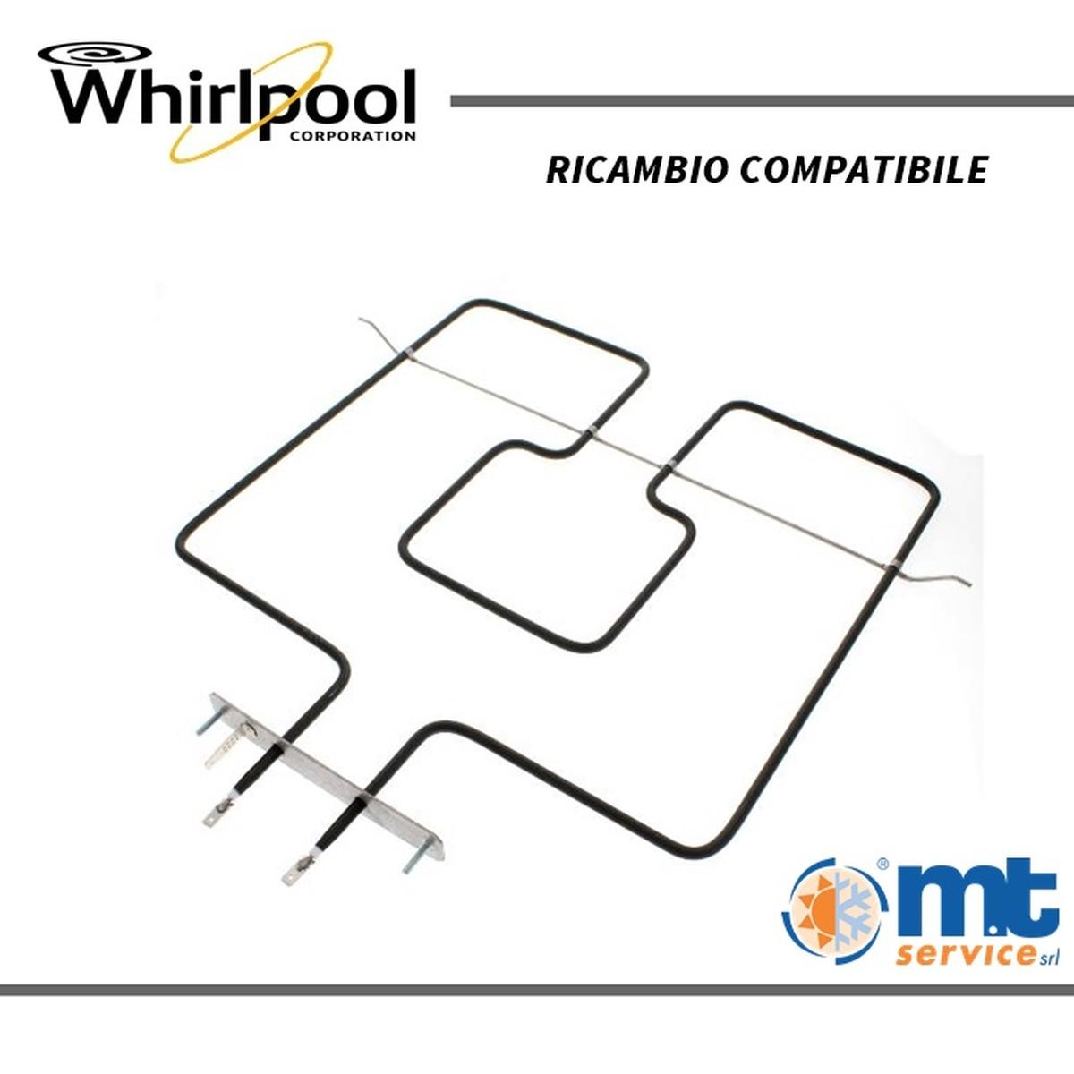 Resistenza singola cielo forno compatibile whirlpool 1400 w 480121104179 r3563