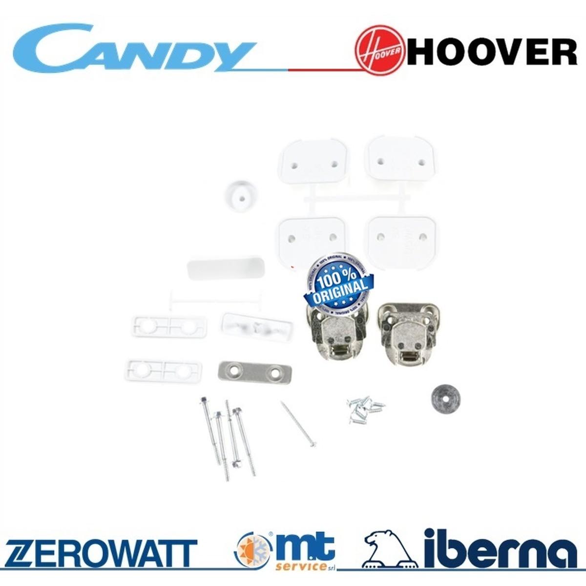 Kit cerniere chiusura sportello lavatrice incasso candy hoover