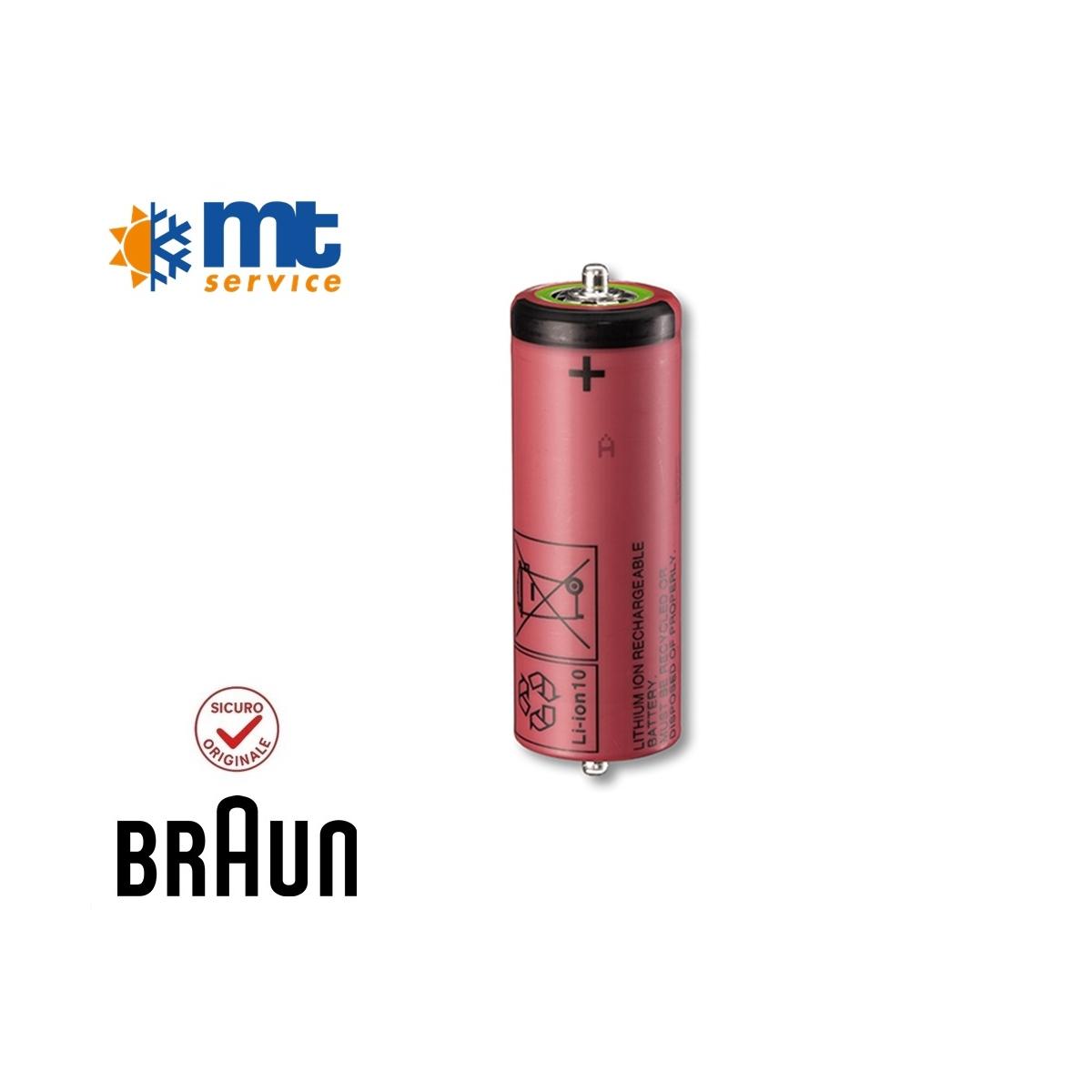 BATTERIA RICARICABILE Li-Ion (UR 18500Y-NS) ORIGINALE BRAUN