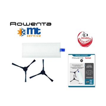 FILTRO + 2 SPAZZOLINE ORIGINALI ROWENTA X-PLORER SERIE 130AI - RR906x - RR907x