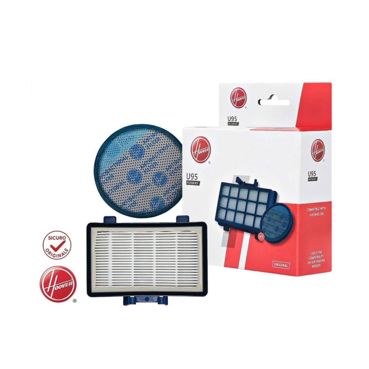 Kit filtri originale hoover u95 aspirapolvere traino hpower hp71/72/73