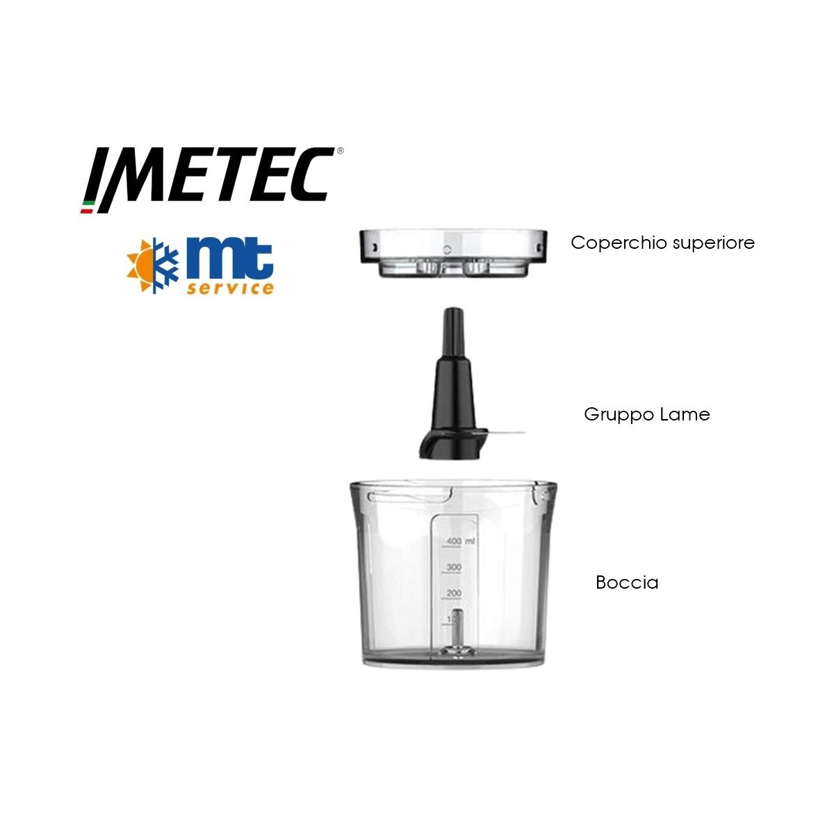Kit boccia, lama e coperchio superiore imetec 7304 7473 n4801 tritacompact