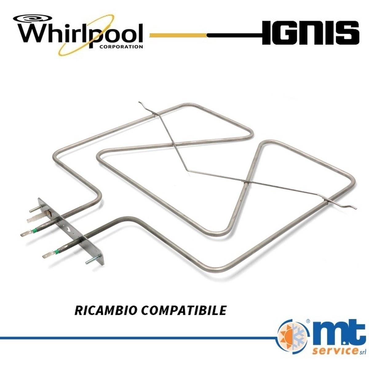 Resistenza superiore whirlpool 2450w compatibile 481225998574 481225998524