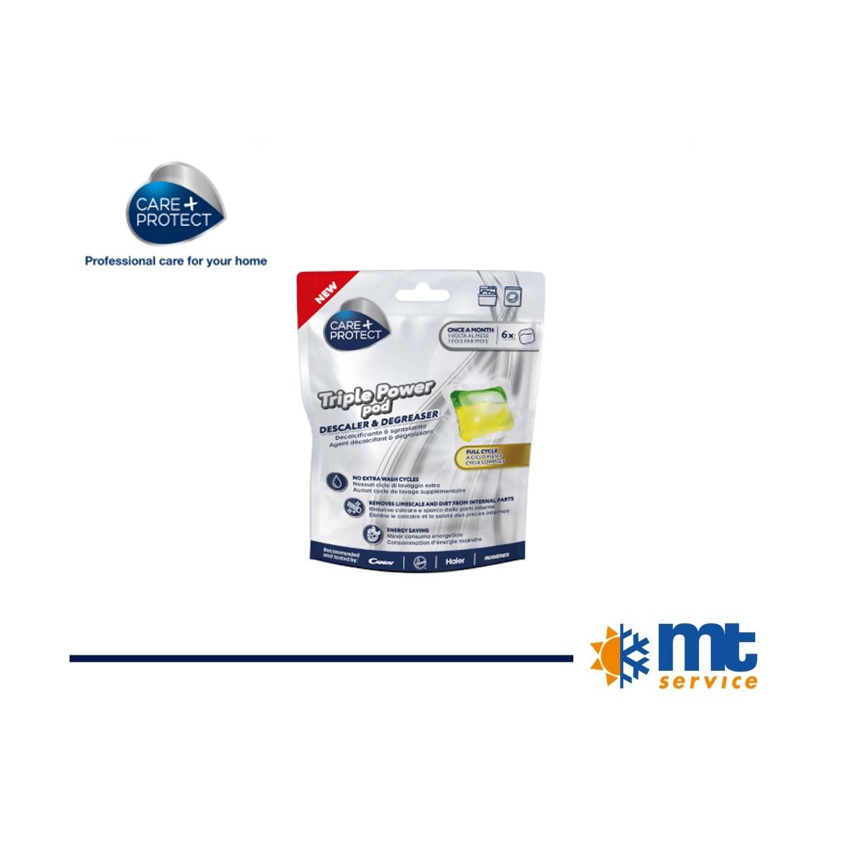 DECALCIFICANTE & SGRASSANTE LAVATRICE/LAVASTOVIGLIE 6 TABS TRIPLE POWER<br />