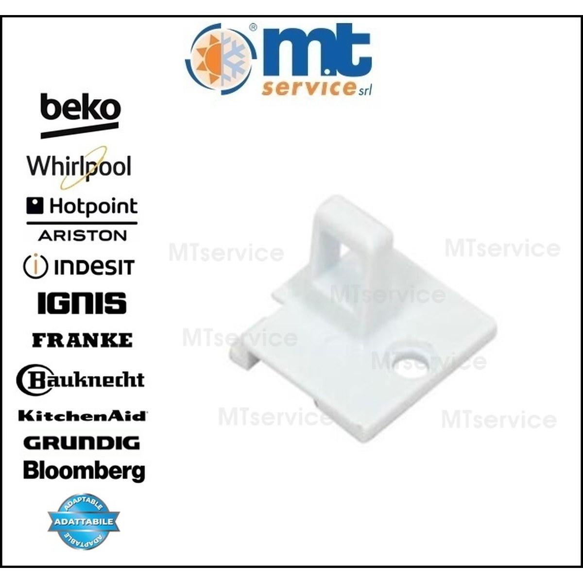 Gancio chiusura oblÒ asciugatrice indesit compatibile c00112195, c00142619, 482000029649, 482000069966