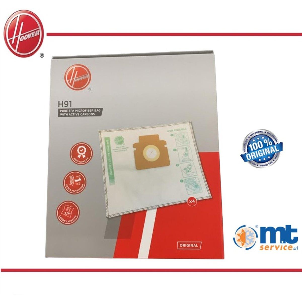 SACCHETTI HOOVER H91-EpaCarbonBag HE300 (4pz) 90BA2002/80 HE330ALG 011
