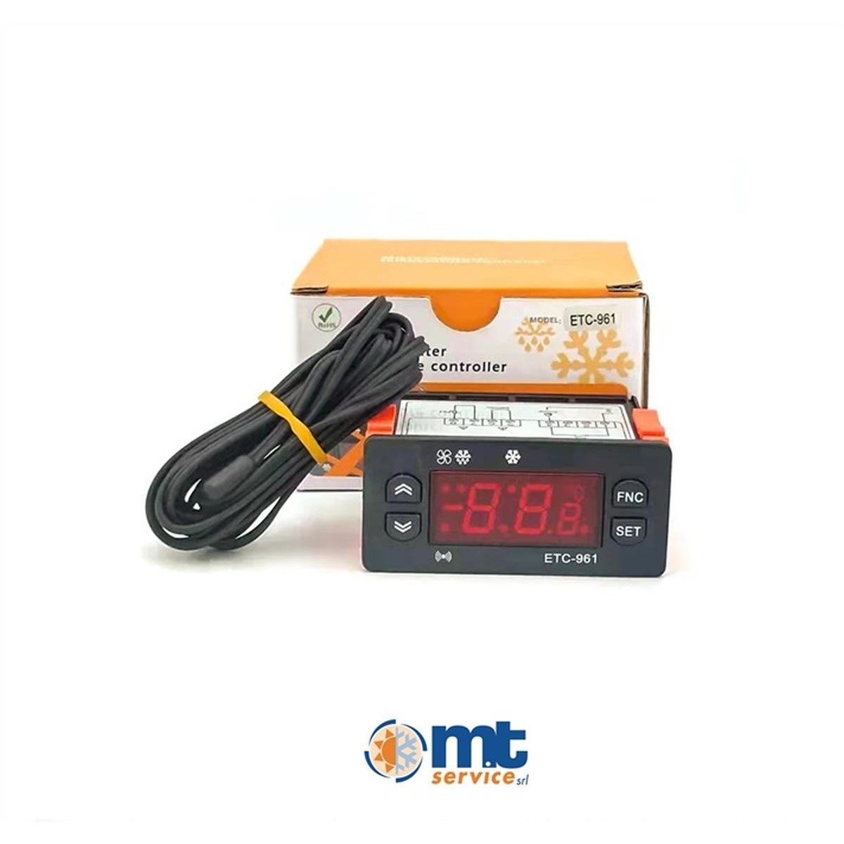 Termostato digitale etc-961 con 1 sonda ntc 230v compatibile el961 dtm021un