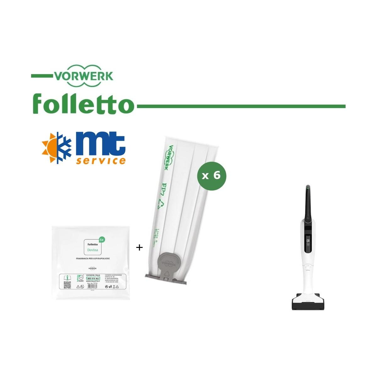 Cf 6 sacchetti premium fp7 originali folletto vk7 + dovina