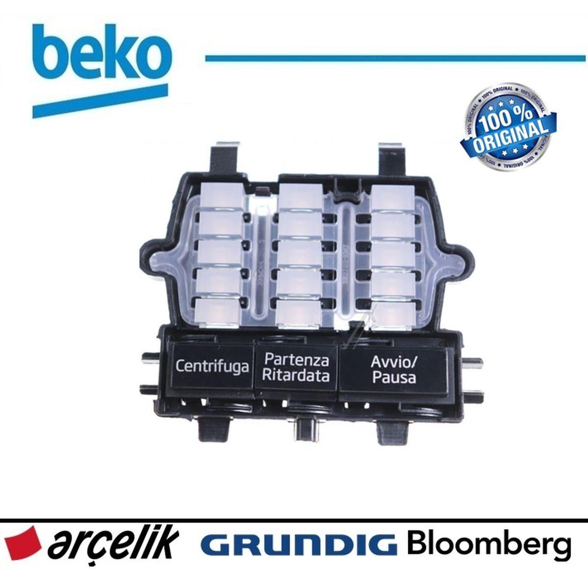 Pulsantiera tasti completa lavatrice beko 2452209008